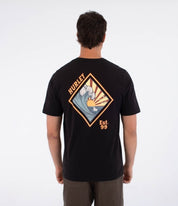 Tricou HURLEY - TEE SS PRINTING PRESS DISQUES BLACK