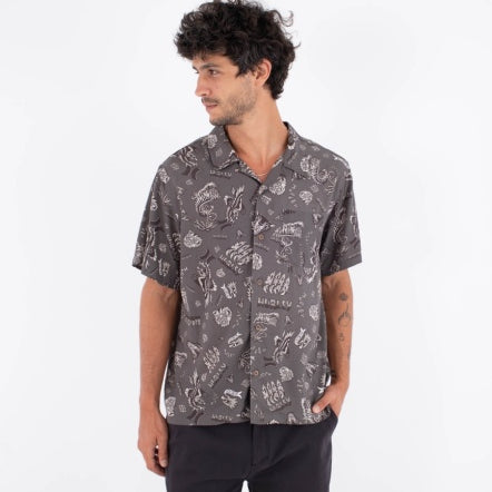 Camasa HURLEY - M WOVEN SS ETAM BLACK
