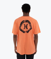 Tricou HURLEY - M SIDER BP SS TEE - Reversible - Orange Cream