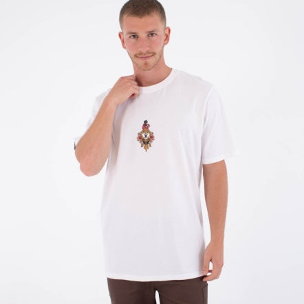 Tricou HURLEY - TATTOO TRUDY HEART SS TEE WHITE