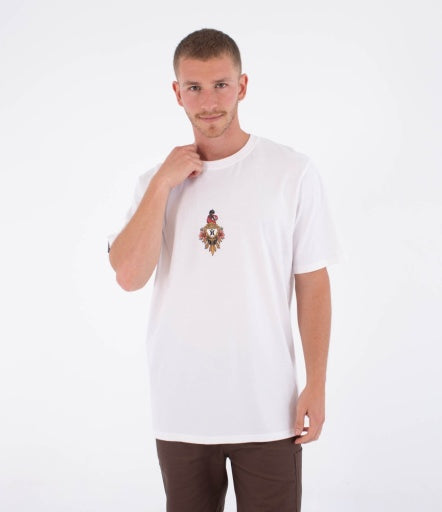 Tricou HURLEY - TATTOO TRUDY HEART SS TEE WHITE