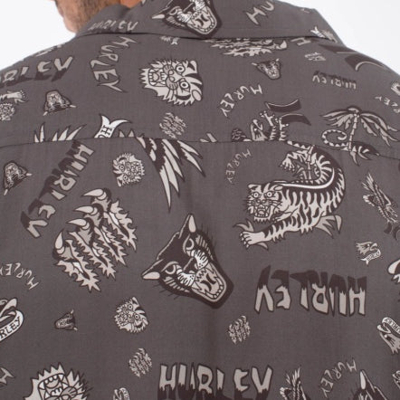 Camasa HURLEY - M WOVEN SS ETAM BLACK