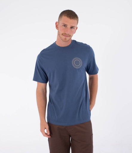 Tricou HURLEY - TEE SS PRINTING PRESS CORDOB GREY TEAL