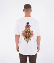 Tricou HURLEY - TATTOO TRUDY HEART SS TEE WHITE