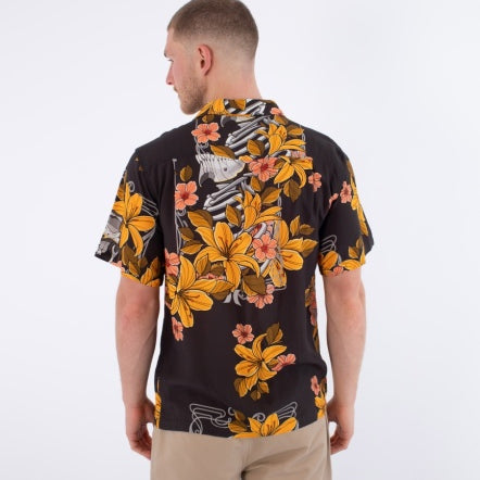 Camasa HURLEY - M WOVEN SS TRUDY BLACK