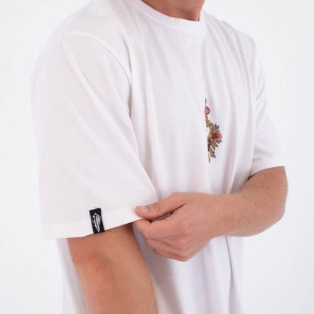 Tricou HURLEY - TATTOO TRUDY HEART SS TEE WHITE