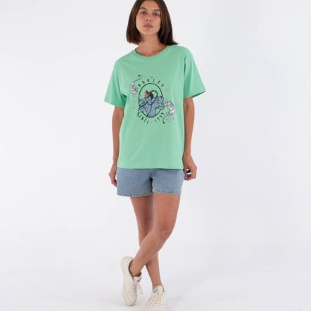 Tricou HURLEY - TEE SKATE GIRL URBAN TIDE LIQUID JADE