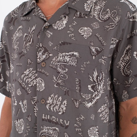 Camasa HURLEY - M WOVEN SS ETAM BLACK