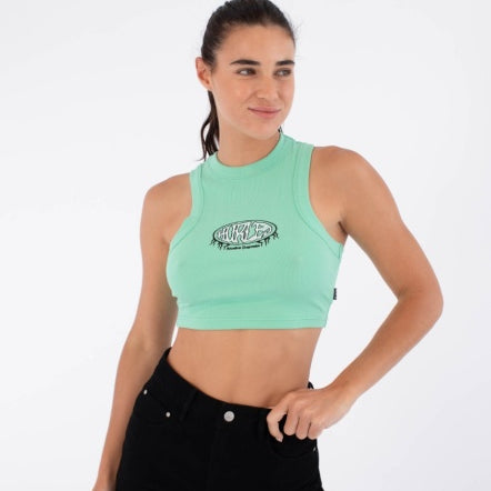 Maiou HURLEY - TANK RIBBED URBAN TIDE LIQUID JADE