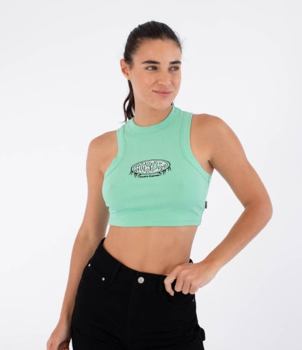Maiou HURLEY - TANK RIBBED URBAN TIDE LIQUID JADE