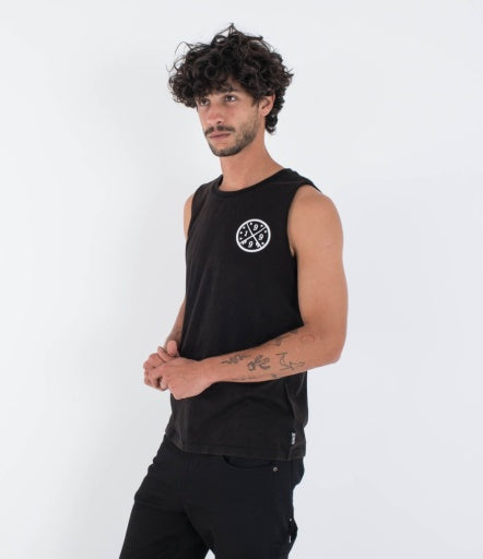 Maiou HURLEY - M SIDER BP TANK - Negru