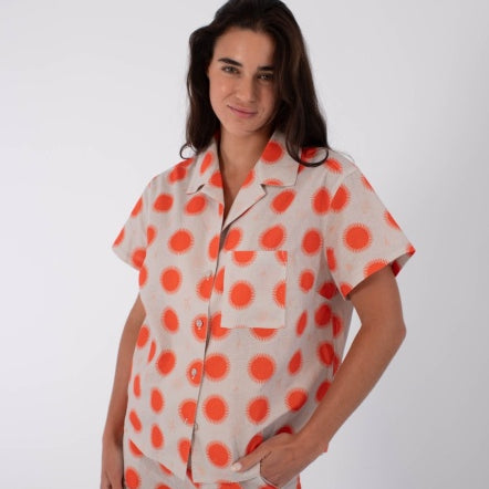 Camasa HURLEY - BEACH RELAX WOVEN BONE