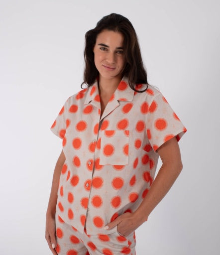 Camasa HURLEY - BEACH RELAX WOVEN BONE