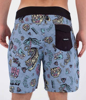 Boardshorts HURLEY - M PHANTOM ART 18' WORKER BLUE