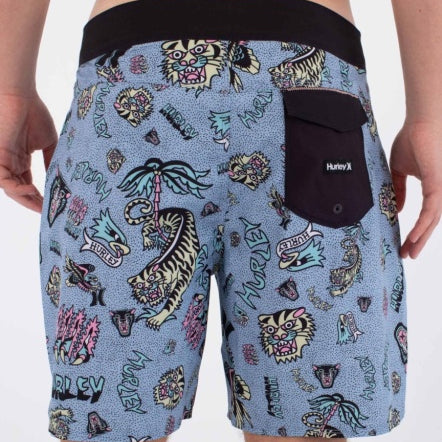 Boardshorts HURLEY - M PHANTOM ART 18' WORKER BLUE