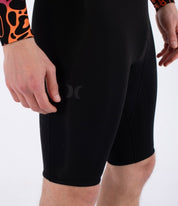 Neopren HURLEY - M AIR 2/2 MM BUBBLE LS SPRINGSUIT BLACK BUBBLE