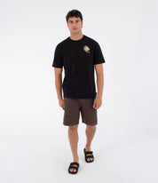 Tricou HURLEY - TEE SS PRINTING PRESS DISQUES BLACK