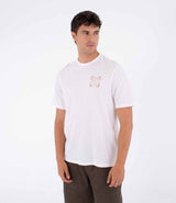 Tricou HURLEY - TEE SS PRINTING PRESS SAVAGE WHITE