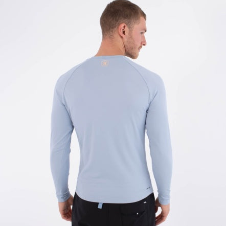 Lycra HURLEY - RASH SLIM FIT BOX LS SPRING BREEZE