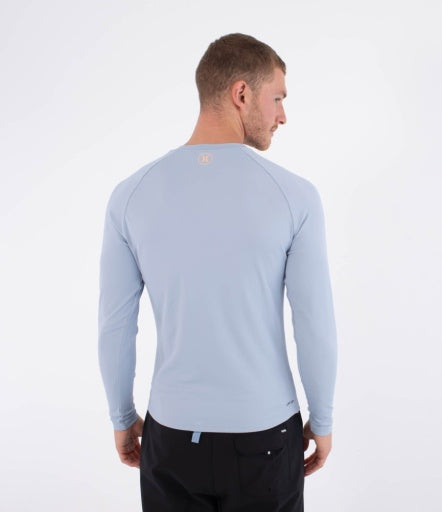Lycra HURLEY - RASH SLIM FIT BOX LS SPRING BREEZE