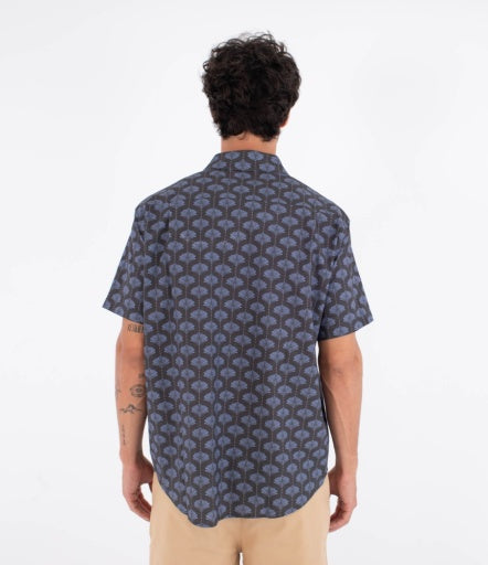Camasa HURLEY - M WOVEN SS PRINTING PRESS ARBORE BLACK