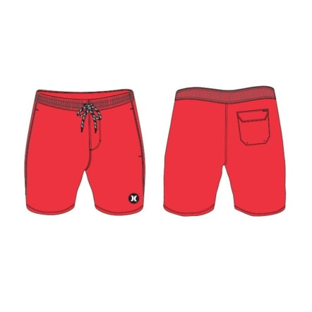 Boardshorts HURLEY - K VOLLEY SOLID COLOR ALOHA RED
