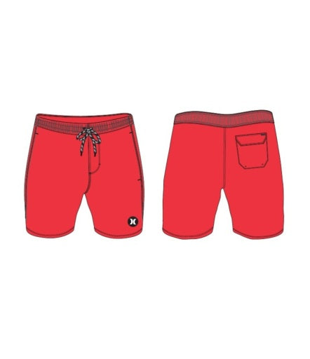 Boardshorts HURLEY - K VOLLEY SOLID COLOR ALOHA RED