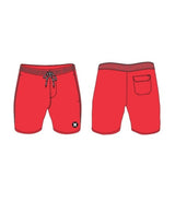 Boardshorts HURLEY - K VOLLEY SOLID COLOR ALOHA RED