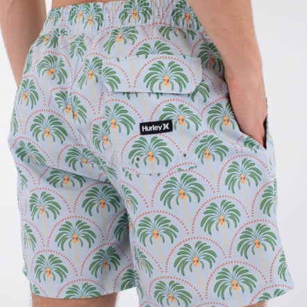Boardshorts HURLEY - M VOLLEY ICON PRINTING PRESS PALM AUBURN
