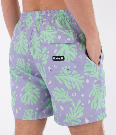 Boardshorts HURLEY - M VOLLEY ICON PRINTING PRESS CORAL LAVENDER MIST
