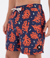 Boardshorts HURLEY - M VOLLEY ICON PRINTING PRESS CORAL DESTROYER