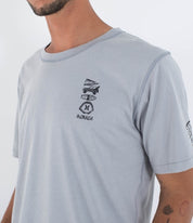 Tricou HURLEY - M SIDER BP SS TEE - Reversible - Worker Blue