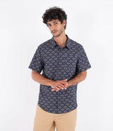 Camasa HURLEY - M WOVEN SS PRINTING PRESS ARBORE BLACK