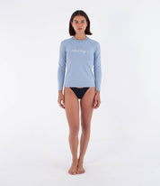 Lycra HURLEY - W RASH LS TEE SPRING BREEZE