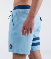 Boardshorts HURLEY - PHNTM ECO BLOCK PARTY VOLLEY 17 - Blue Dream