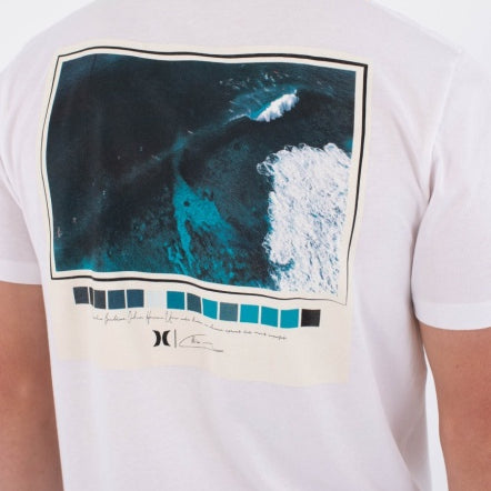 Tricou HURLEY - HELIO PIPELINE PHOTO SS TEE WHITE