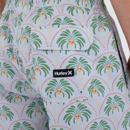 Boardshorts HURLEY - M VOLLEY ICON PRINTING PRESS PALM AUBURN
