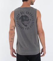 Maiou HURLEY - M SIDER BP TANK - Dark Stone Grey