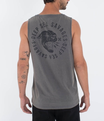 Maiou HURLEY - M SIDER BP TANK - Dark Stone Grey