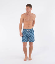 Boardshorts HURLEY - M VOLLEY ICON PRINTING PRESS ARBORE WORKER BLUE