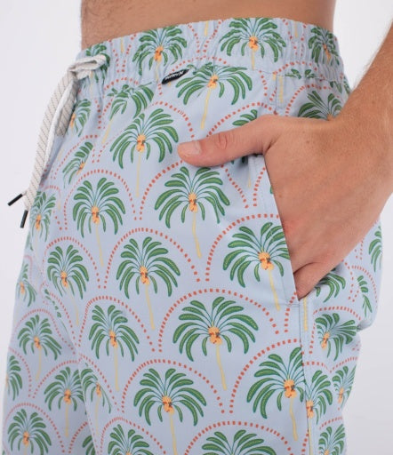 Boardshorts HURLEY - M VOLLEY ICON PRINTING PRESS PALM AUBURN