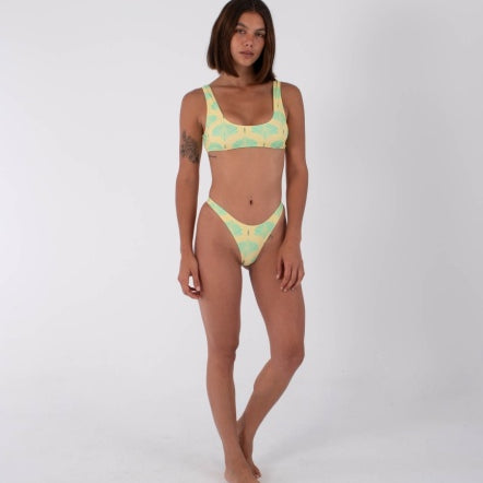Costum de baie HURLEY - CHEKIEST PRINT MACADAMIA