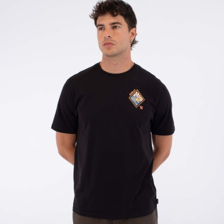 Tricou HURLEY - TEE SS PRINTING PRESS DISQUES BLACK