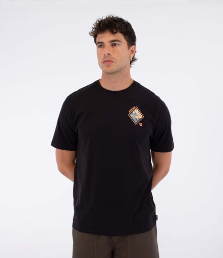Tricou HURLEY - TEE SS PRINTING PRESS DISQUES BLACK