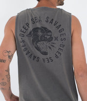 Maiou HURLEY - M SIDER BP TANK - Dark Stone Grey