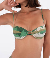 Costum de baie HURLEY - HURLEY UNDER WIRE TOP RIVERDALE