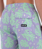 Boardshorts HURLEY - M VOLLEY ICON PRINTING PRESS CORAL LAVENDER MIST