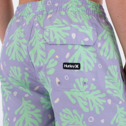 Boardshorts HURLEY - M VOLLEY ICON PRINTING PRESS CORAL LAVENDER MIST