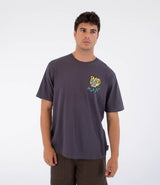 Tricou HURLEY - ETAM TIGER SS TEE DARK STONE GREY