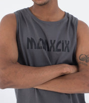 Maiou HURLEY - M SIDER FP TANK - Dark Stone Grey
